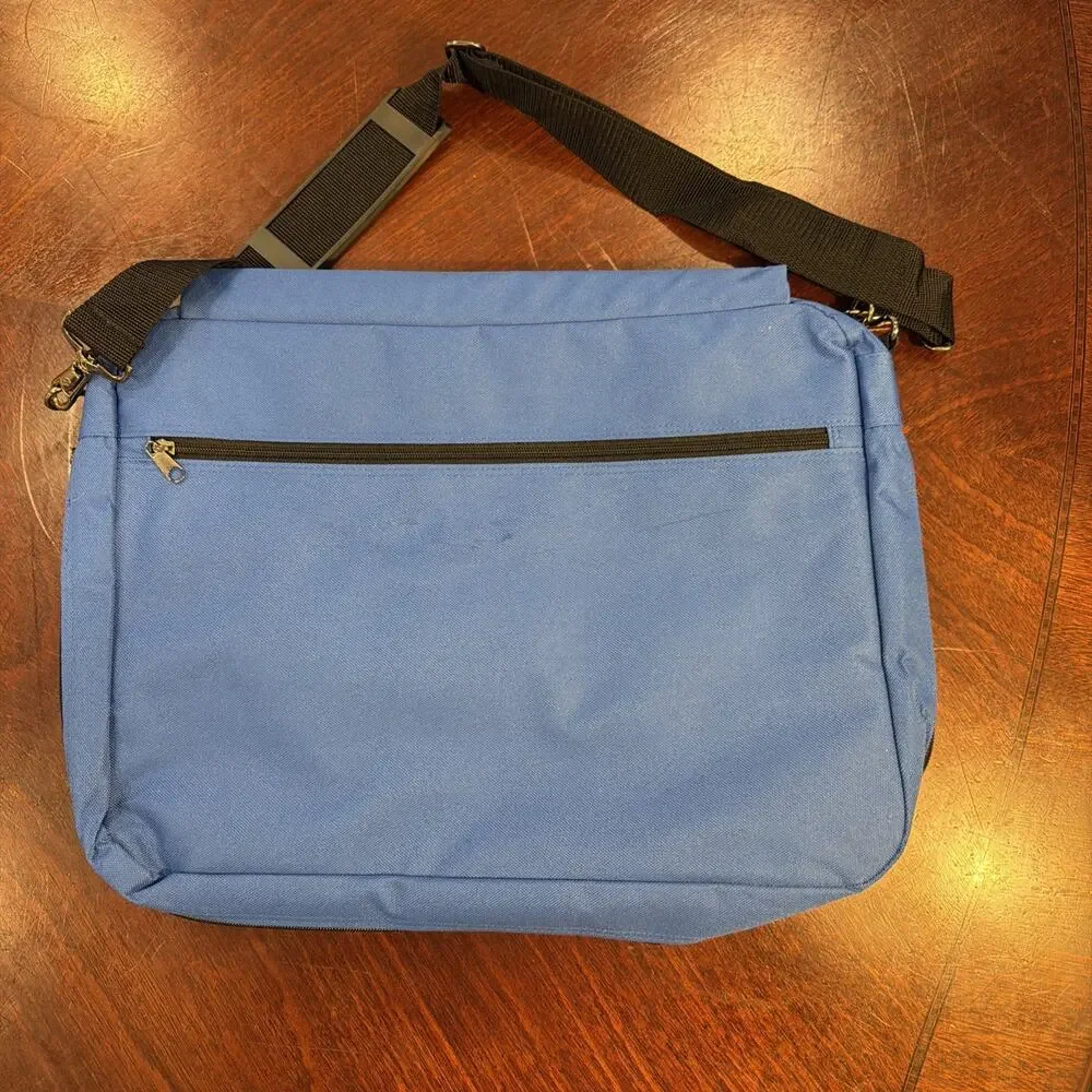 Travel Crossbody Laptop School Bag Blue - See Description